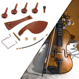 Maxbell Violin Accessories Kits Replacement Sturdy Musical Instrument Accs Tailpiece
