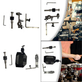 Maxbell Drum Kits Accessories Attachment Instrument Kits for Cymbal Percussion Parts without Cowbell