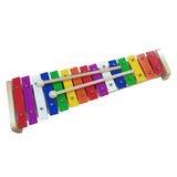 Maxbell 15 Note Metal Xylophone Professional Xylophone Glockenspiel for Players Kids