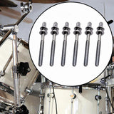 Maxbell 6Pcs Drum Tension Rods M5 Drum Lug Mounting Screws for Percussion Accs Build M5x45mm