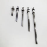 Maxbell 6Pcs Drum Tension Rods M5 Drum Lug Mounting Screws for Percussion Accs Build M5x45mm