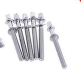 Maxbell 6Pcs Drum Tension Rods M5 Drum Lug Mounting Screws for Percussion Accs Build M5x45mm