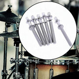 Maxbell 6Pcs Drum Tension Rods M5 Drum Lug Mounting Screws for Percussion Accs Build M5x50mm