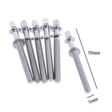 Maxbell 6Pcs Drum Tension Rods M5 Drum Lug Mounting Screws for Percussion Accs Build M5x50mm