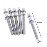 Maxbell 6Pcs Drum Tension Rods M5 Drum Lug Mounting Screws for Percussion Accs Build M5x60mm