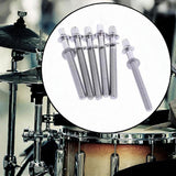 Maxbell 6Pcs Drum Tension Rods M5 Drum Lug Mounting Screws for Percussion Accs Build M5x60mm