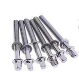 Maxbell 6Pcs Drum Tension Rods M5 Drum Lug Mounting Screws for Percussion Accs Build M5x90mm