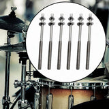 Maxbell 6Pcs Drum Tension Rods M5 Drum Lug Mounting Screws for Percussion Accs Build M5x90mm