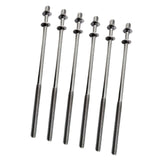 Maxbell 6Pcs Drum Tension Rods M5 Drum Lug Mounting Screws for Percussion Accs Build M5x110mm