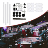Maxbell Cymbal Replacement Accessories Cymbal Sleeves Washers Percussion Instruments 51 Pieces