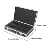 Maxbell Microphone Case Foam Case Organizer Protective Box for Party Business Travel 31.9x19x7.6cm