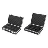 Maxbell Microphone Case Foam Case Organizer Protective Box for Party Business Travel 31.9x19x7.6cm
