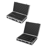 Maxbell Microphone Case Foam Case Organizer Protective Box for Party Business Travel 31.9x19x7.6cm