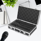 Maxbell Microphone Case Foam Case Organizer Protective Box for Party Business Travel 31.9x19x7.6cm