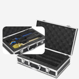 Maxbell Microphone Case Foam Case Organizer Protective Box for Party Business Travel 31.9x19x7.6cm
