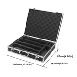 Maxbell Microphone Case Foam Case Organizer Protective Box for Party Business Travel 36.5x28.4x8.7cm