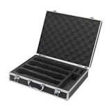 Maxbell Microphone Case Foam Case Organizer Protective Box for Party Business Travel 36.5x28.4x8.7cm