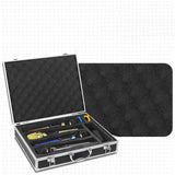 Maxbell Microphone Case Foam Case Organizer Protective Box for Party Business Travel 36.5x28.4x8.7cm