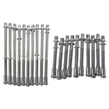 Maxbell 10 Pieces Drum Tension Rods Tom Lug Screws for Snare Drum Accessory Replaces 6x50mm