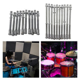 Maxbell 10 Pieces Drum Tension Rods Tom Lug Screws for Snare Drum Accessory Replaces 6x50mm
