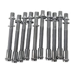 Maxbell 10 Pieces Drum Tension Rods Tom Lug Screws for Snare Drum Accessory Replaces 6x50mm