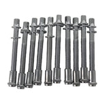 Maxbell 10 Pieces Drum Tension Rods Tom Lug Screws for Snare Drum Accessory Replaces 6x50mm