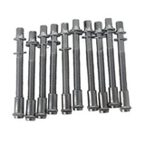 Maxbell 10 Pieces Drum Tension Rods Tom Lug Screws for Snare Drum Accessory Replaces 6x50mm
