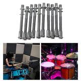 Maxbell 10 Pieces Drum Tension Rods Tom Lug Screws for Snare Drum Accessory Replaces 6x50mm
