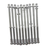 Maxbell Maxbell 10 Pieces Drum Tension Rods Tom Lug Screws for Snare Drum Accessory Replaces 6x100mm