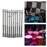 Maxbell Maxbell 10 Pieces Drum Tension Rods Tom Lug Screws for Snare Drum Accessory Replaces 6x100mm