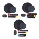 Maxbell Drum Mute Pads Drum Dampers for Instrument Supplies Beginners Indoor Outdoor 2 Cymbal Mute Pad