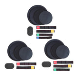 Maxbell Drum Mute Pads Drum Dampers for Instrument Supplies Beginners Indoor Outdoor 2 Cymbal Mute Pad