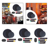 Maxbell Drum Mute Pads Drum Dampers for Instrument Supplies Beginners Indoor Outdoor 2 Cymbal Mute Pad