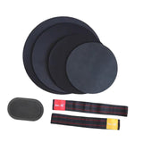 Maxbell Drum Mute Pads Drum Dampers for Instrument Supplies Beginners Indoor Outdoor 2 Cymbal Mute Pad