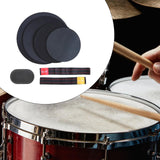 Maxbell Drum Mute Pads Drum Dampers for Instrument Supplies Beginners Indoor Outdoor 2 Cymbal Mute Pad
