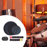 Maxbell Drum Mute Pads Drum Dampers for Instrument Supplies Beginners Indoor Outdoor 2 Cymbal Mute Pad