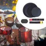 Maxbell Drum Mute Pads Drum Dampers for Instrument Supplies Beginners Indoor Outdoor 2 Cymbal Mute Pad