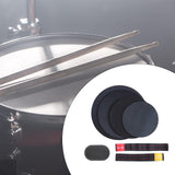 Maxbell Drum Mute Pads Drum Dampers for Instrument Supplies Beginners Indoor Outdoor 2 Cymbal Mute Pad