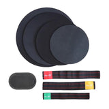 Maxbell Drum Mute Pads Drum Dampers for Instrument Supplies Beginners Indoor Outdoor 3 Cymbal Mute Pad