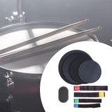 Maxbell Drum Mute Pads Drum Dampers for Instrument Supplies Beginners Indoor Outdoor 4 Cymbal Mute Pad