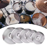Maxbell 5Pcs Quiet Cymbals Practice Set Low Volume Cymbal Pack for Apartment Bedroom