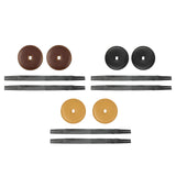 Maxbell 2Pcs Cymbal Strap Soft Musical Instrument Accessory Repairment Cymbal Handle Dark Brown