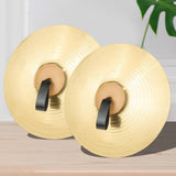Maxbell 2Pcs Cymbal Strap Soft Musical Instrument Accessory Repairment Cymbal Handle Dark Brown