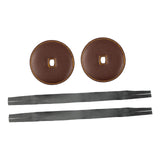 Maxbell 2Pcs Cymbal Strap Soft Musical Instrument Accessory Repairment Cymbal Handle Dark Brown