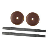 Maxbell 2Pcs Cymbal Strap Soft Musical Instrument Accessory Repairment Cymbal Handle Dark Brown