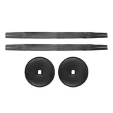 Maxbell 2Pcs Cymbal Strap Soft Musical Instrument Accessory Repairment Cymbal Handle Black
