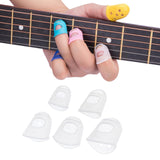 Maxbell Guitar Fingertip Protector Silicon Fingertip Protector for Guitar Banjo Bass XXS