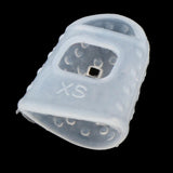 Maxbell Guitar Fingertip Protector Silicon Fingertip Protector for Guitar Banjo Bass XS