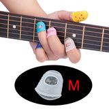 Maxbell Guitar Fingertip Protector Silicon Fingertip Protector for Guitar Banjo Bass M