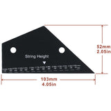 Maxbell Fret Leveling Guide Guitar String Action Gauge for Electric Bass Accessories